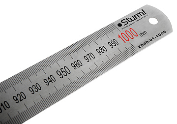 Линейка металлическая 1000мм Sturm 2040-01-1000