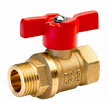 Кран шаровый (БОЛОГОЕ) 25 бабочка в/н