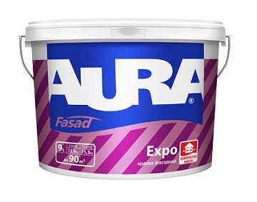 Краска акриловая AURA Fasade EXPO матовая 9л (13,5 кг)