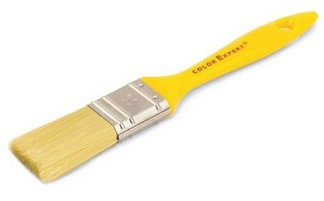 Кисть плоская CE желтая иск. ворс 30мм 81433002