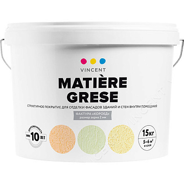 S-2 Vincent Matière Grese 15кг Структурное покрытие (Эффект "короед")