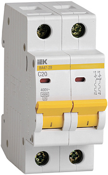 ВА IEK ВА47-29 2п 20А 4,5 кА *MVA20-2-020-C*