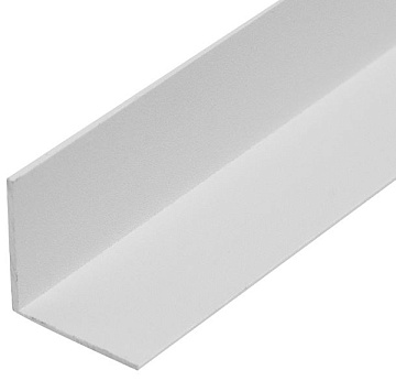 Алюминиевый уголок 20х20х1 (1,0м) белый муар