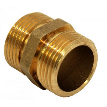 Ниппель прямой бронзовый (МОНОЛИТ) 20