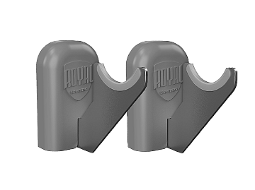 Комплект настенных регулируемых кронштейнов Royal Thermo Design 80, серебристые