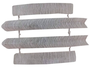 Набор комплектующих для наличника с кабель-каналом 70мм Идеал Дуб Серый 214 (уп.-25шт.)