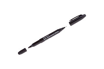 Маркер перм. двухсторонний 0,8/2,2мм красный DPM_1578RD