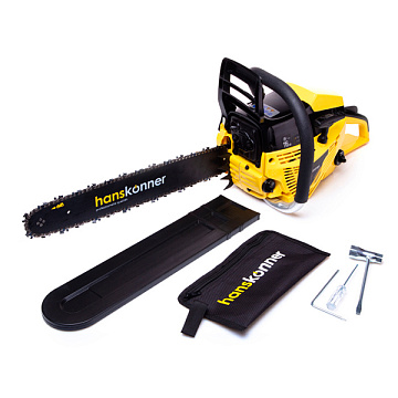 Пила цепная бензиновая 18" 2.2кВт 3.0лс 54см3 Hanskonner HGC2218