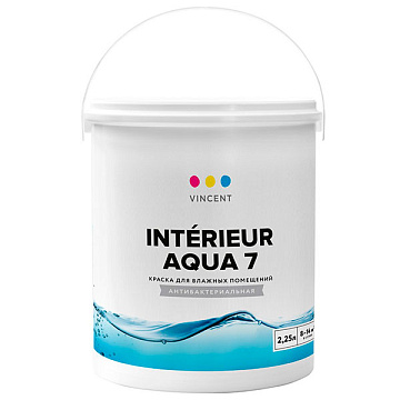 Краска I-7 акрил.п/мат. 2,25л, для вл.уборки антибактериальная