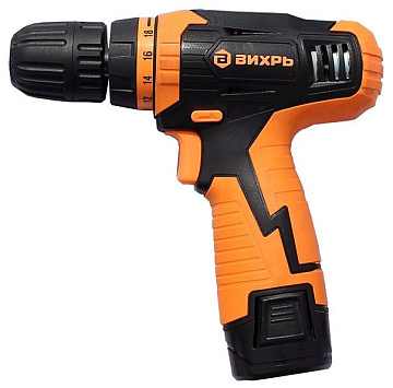 Дрель-шуруповерт аккум. Вихрь ДА-12Л-2К 72/14/7