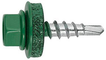 5,5х19 RAL6005 Темно-зеленый  саморез кров. (300)