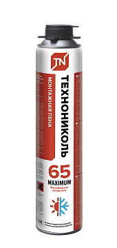 Пена монтажная ТехноНиколь 65MAXIMUM ПРОФ 990гр (12)