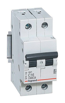 Выключатель автоматический LEGRAND RX3 2/16 C 4,5kA 419697