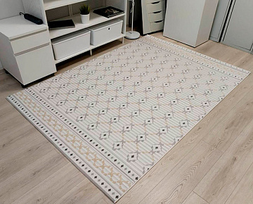 Ковер 1,6*2,3 СКАНДИ СИЗАЛЬ 10706A  GRI/CREAM