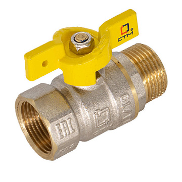 Кран шар. для газа 1/2" г/ш бабочка CTM ГАЗ
