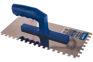 Гладилка ЗУБР нерж. с пластик. ручкой зуб 8х8мм 0804-08