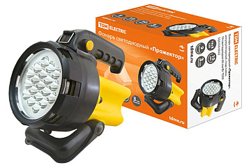 Фонарь с/д TDM Прожектор акк., на подставке 60 лм/Вт SQ0350-0022