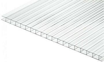 Сотовый Поликарбонат 4мм Прозрачный NOVATRO 12000*2100