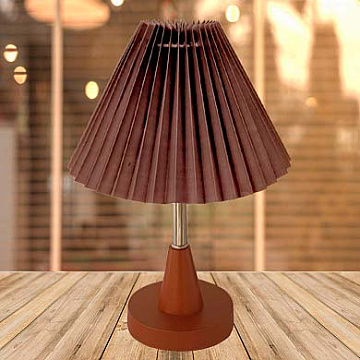 Настольная лампа РОСТОК 2126C+104 COF кофе абажур 