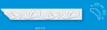 Плинтус потолочный 4010/4010ф Формат 1,3м (100)