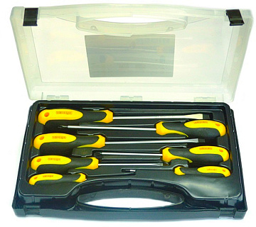 Набор отверток 7шт CrV сталь в кейсе "Эксперт" 85561  БИБЕР