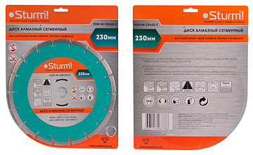 Алмазный диск сегментный 230мм Sturm! 9020-04-230x22-C