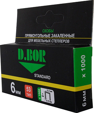 Скобы STANDART. 53\6  "D.BOR"
