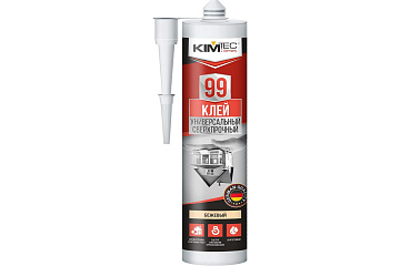 KIM TEC Клей 99 универсальный сверхпрочный, бежевый 280мл (12шт)