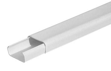 Кабель-канал G 22х10мм 2,2м "Деконика", Белый глянцевый 001-G