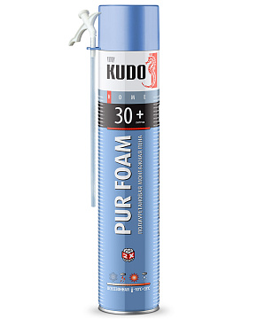 Пена монтажная полиуретановая всесезонная HOME 30+ (-10 до +35) 1000мл/600гр (12шт)KUP H10U30+