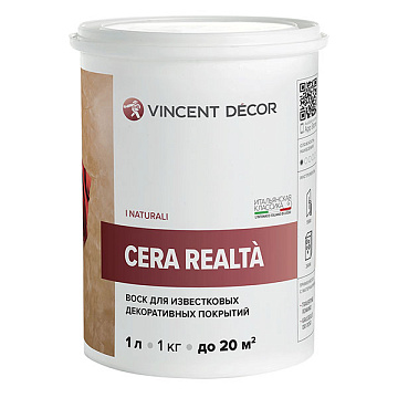 Cera Realta Vincent Decor 1л Воск глянцевый