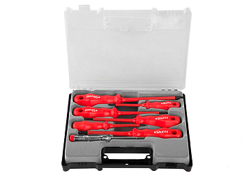 Набор отверток ДИЭЛЕКТР, 7 шт., ПЛАСТИК КЕЙС Sturm!