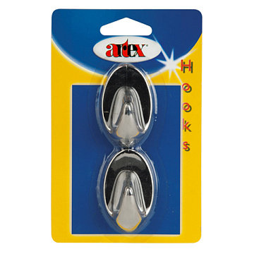 Набор крючков д/ванной на липк.ленте 2шт.22.02.35