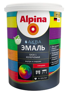 Alpina Эмаль Белорусская акриловая  глян. База 1,  0,9 л