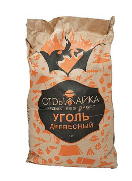 Уголь древесный  - 5 кг ОТДЫХАЙКА /60 