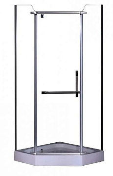 Душевое ограждение CS-816S B 100 GREY 100*100*200 с поддоном 13см, стекло 6мм СЕРОЕ СТЕКЛО