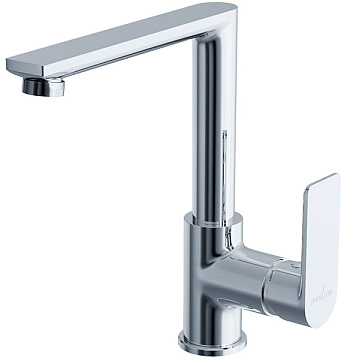 Смеситель ЛАТУНЬ для кухни 35k MIXLINE ML26-032 "Life" высокий излив боковая ручка