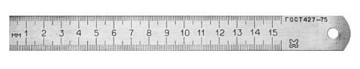 Линейка нержавеющая 150мм 19055
