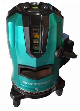 Лазарный уровень (Е0057) зеленый 3 лучей. Profipower