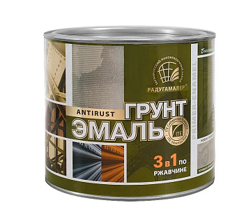 Грунт-эмаль по ржавчине «3 в 1» серая 10 кг