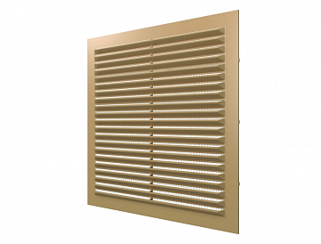 Решетка вентиляционная 1313С бежевая, АБС 138х138 ERA