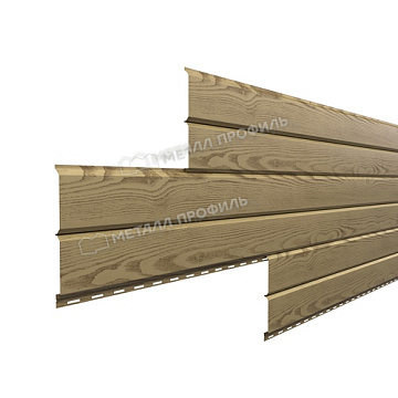 Сайдинг L брус-15х240 (ECOSTEEL_MA-01-Сосна-0,5)