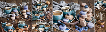 Кухонный фартук ПВХ Сервиз(600х2000х1,5мм)