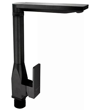 Смеситель BRIMIX для кухни боковой Г-образный излив из алюминия, шаровый, цвет ТИТАН (82207)