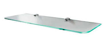 Полка стекл. прямоуг.прозр. 60x15x0.6см L4S615