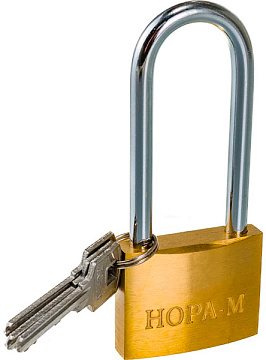 Замок навесной ЛАТУНЬ серия210 50мм НОРА-М