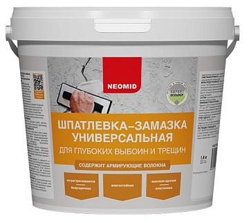 Шпатлевка-Замазка Универсальная 1,5кг Неомид NEOMID