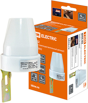 Датчик освещенности TDM ФРЛ-02 5-50 Лк 10 А SQ0324-0002