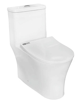 Унитаз (МОНОБЛОК) SOLE "MOON" сиденье МИКРОЛИФТ