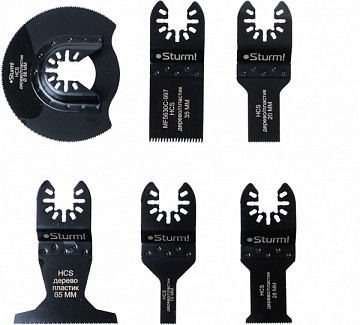 Набор насадок для МФИ 6 шт по дереву Sturm! MF5630C-SET-W1